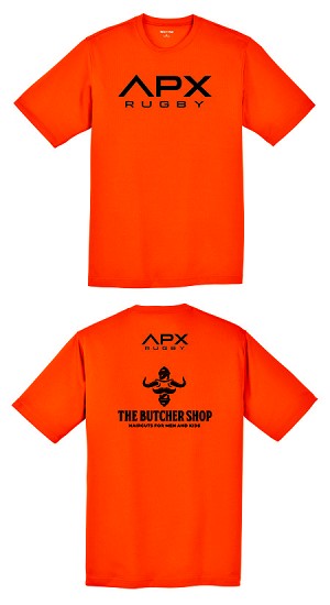 APX Rugby SponsorTee Orange 