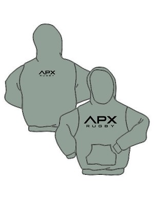 APX Rugby Russell Dri-Power Hoody  Sport Gray 