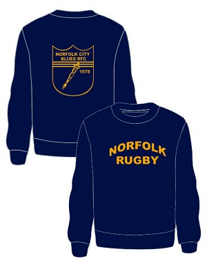 Norfolk Blues Russel Crew Neck Sweatshirt Navy 