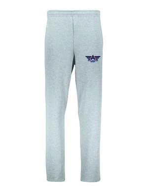 Ohio Aviators Rugby Russel Open Bottom Sweatpants Gray 