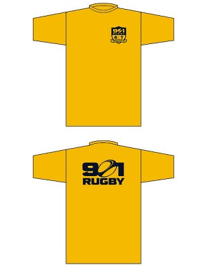 901 Rugby Wicking Tee Gold 